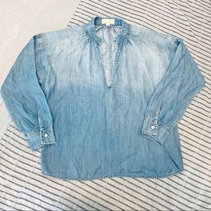 Anthroplogie Cloth & Stone blouse denim New
